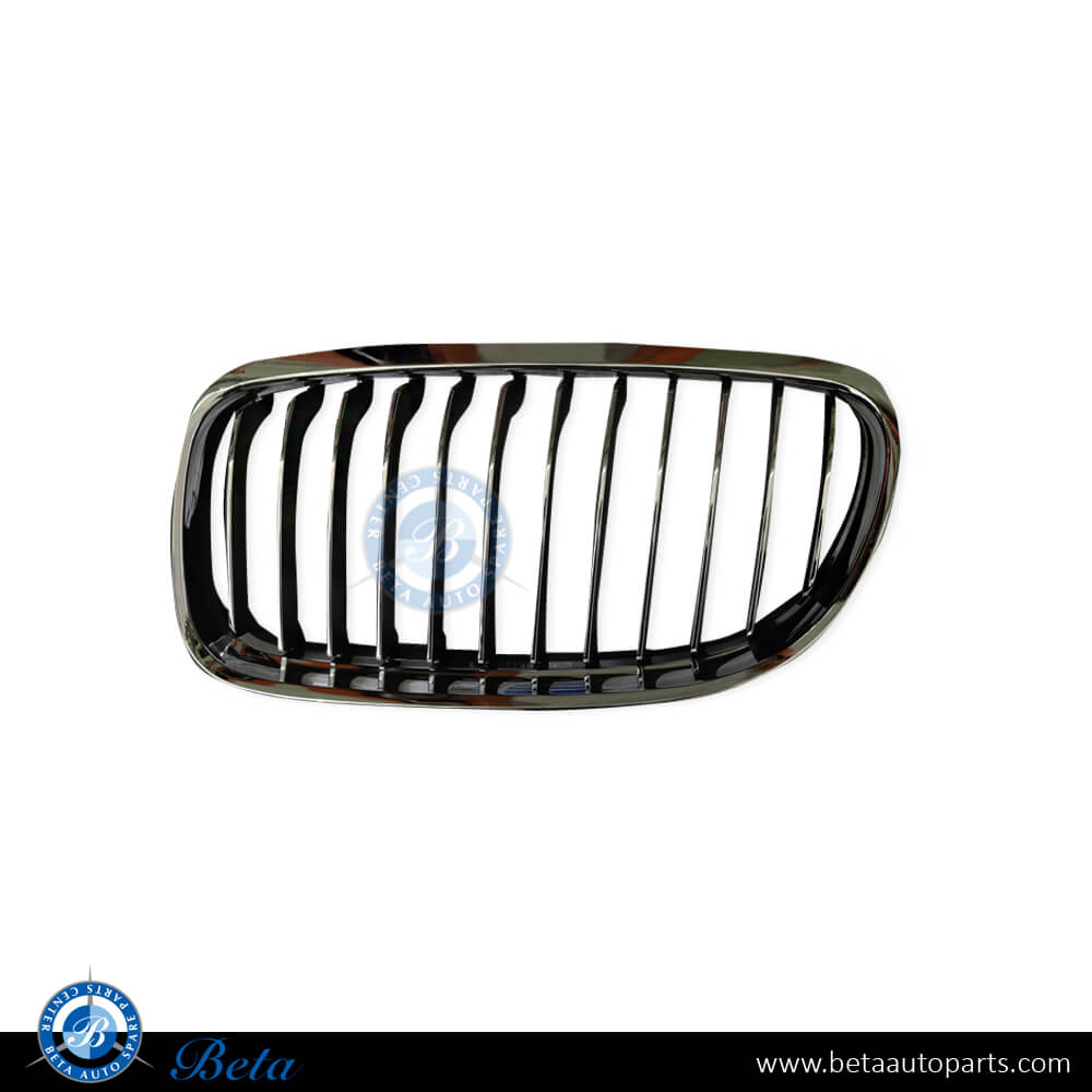 Right Side Radiator Grille - Black and Chrome for BMW 3 Series E90 LCI 2009-2011 models, Part Number 51137201970 Right Side Radiator Grille - Black and Chrome for BMW 3 Series E90 LCI 2009-2011 models, Part Number 51137201970